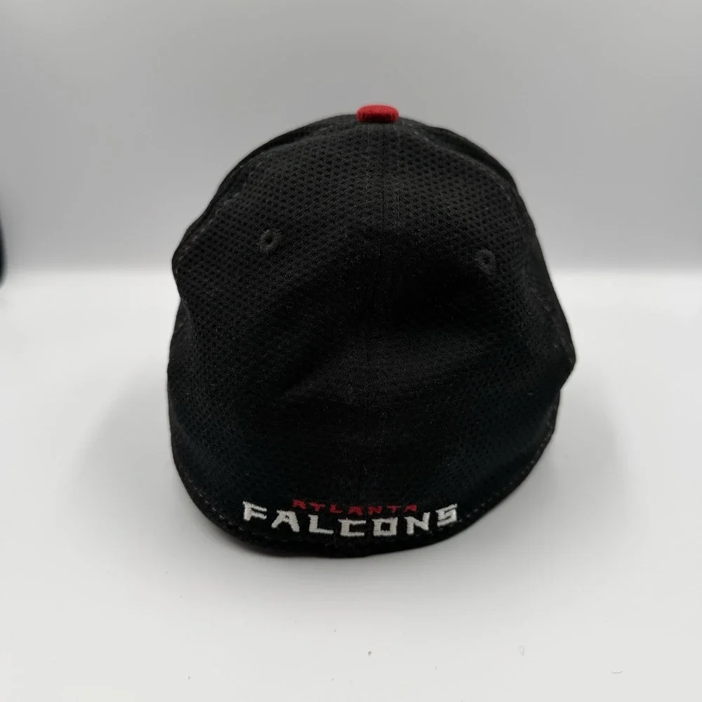 Atlanta Falcons New Era 39THIRTY Hat‎ NFL Stretch Fit Black Red